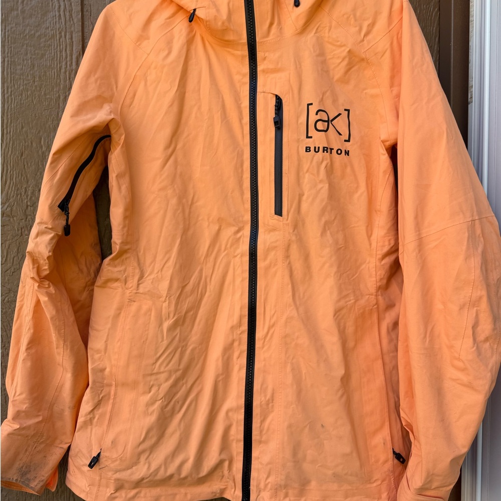 Burton [ak] Orange Hooded Shell Jacket